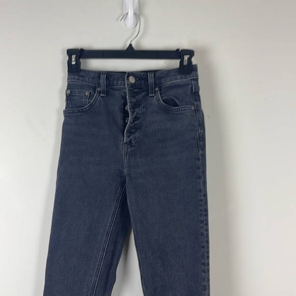 Denim forum yoko high rise slim frayed hem size 23 - Picture 4 of 11